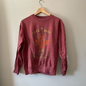Guns N Roses Oversized Crew Sweatshirt - sz S
